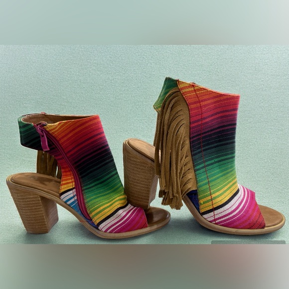 Serape fringe Very Volatile heels - Picture 2 of 2